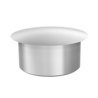 60-514-0 MODULAR SOLUTIONS ALUMINUM CAP<BR>8MM DIAMETER GRAY